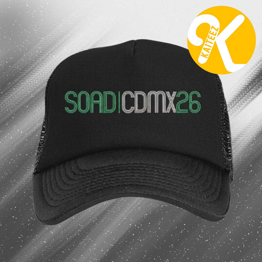 System Of A Down SOAD x Mercadorama 2026 CDMX Pop Up Shop Mexico City On May 27 28 2026 Trucker Hat System Of A Down SOAD x Mercadorama 2026 CDMX Pop Up Shop Mexico City On May 27 28 2026 Trucker Hat