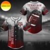 Texas A&M Aggies baseball Logo In Red Color Baseball Jersey Texas A&M Aggies baseball Logo In Red Color Baseball Jersey
