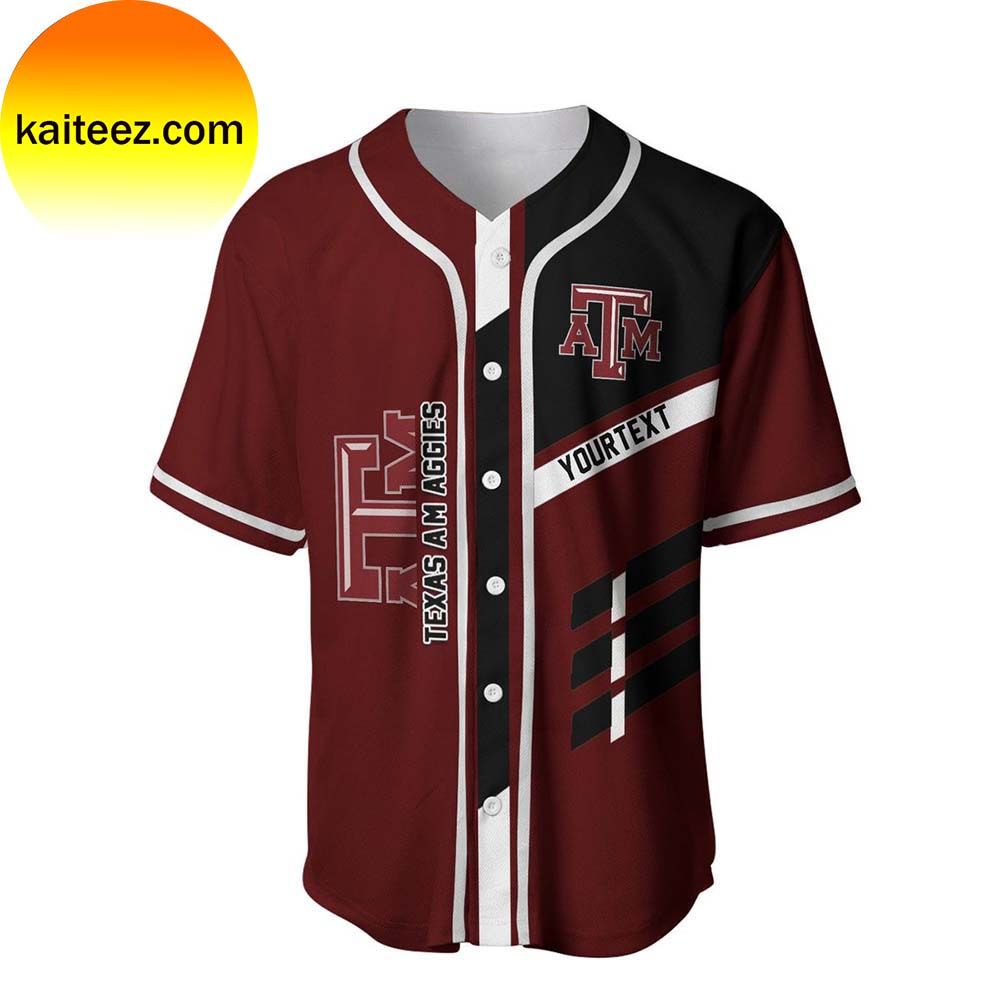 Texas A&M Aggies baseball Logo In Red Color Baseball Jersey Texas A&M Aggies baseball Logo In Red Color Baseball Jersey