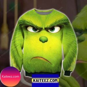 The Grinch 3d Print Christmas Ugly Sweater