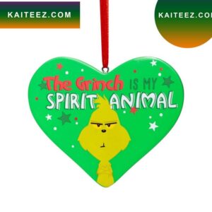 The Grinch Is My Spirit Animal Grinch Decorations Outdoor Ornament