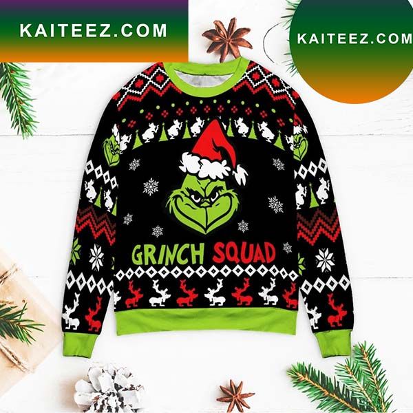 The Grinch Squad funny Grinch Christmas Ugly Sweater The Grinch Squad funny Grinch Christmas Ugly Sweater