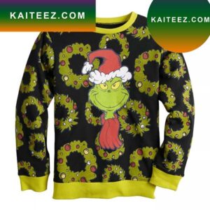 The Grinch Ugly Christmas Fleece Grinch Christmas Ugly Sweater