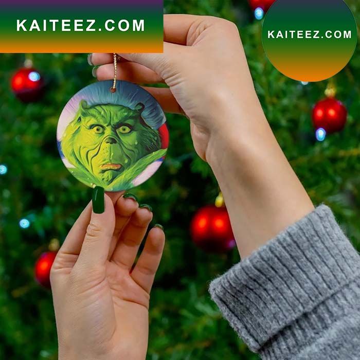 The grinch Ceramic Grinch Christmas Ornament The grinch Ceramic Grinch Christmas Ornament
