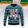 Three Funny Shark Lightbulbs Ugly Christmas Sweater