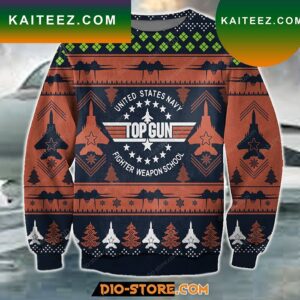 Top Gun 1986 Tom Cruise Knitted Ugly Christmas Sweater