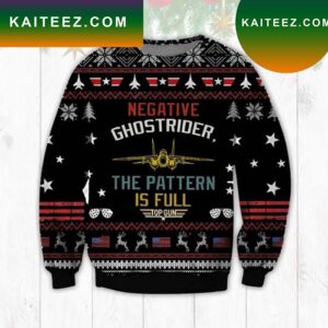 Top Gun Negative Ghost Rider The Pattern Is Full Ugly Christmas Sweater