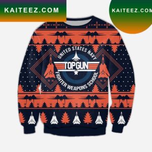 Top Gun United States Nany Fighter Weapons School Christmas Ugly Sweatshirt