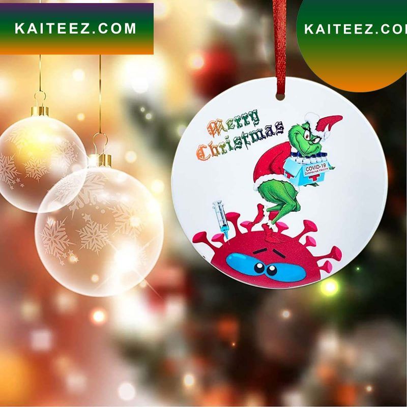Vaccinated Virus Ceramic Pendant Hanging Grinch Decorations Outdoor Ornament Vaccinated Virus Ceramic Pendant Hanging Grinch Decorations Outdoor Ornament