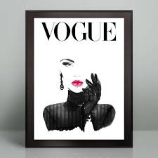 Vogue 1950 Wall Art Home Decor Poster Canvas