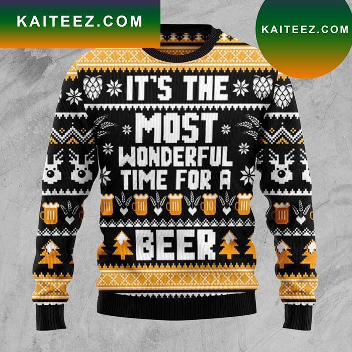 Wonderful Time For A Beer Ugly Sweater Wonderful Time For A Beer Ugly Sweater