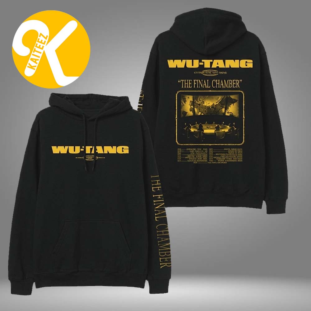 Wu Tang Clan Merch The Final Chamber 2026 Tour Black Pullover Hoodie Wu Tang Clan Merch The Final Chamber 2026 Tour Black Pullover Hoodie