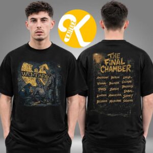 Wu Tang Clan Merch The Final Chamber 2026 Tour Spray Paint Black Two Sided Unisex T-Shirt