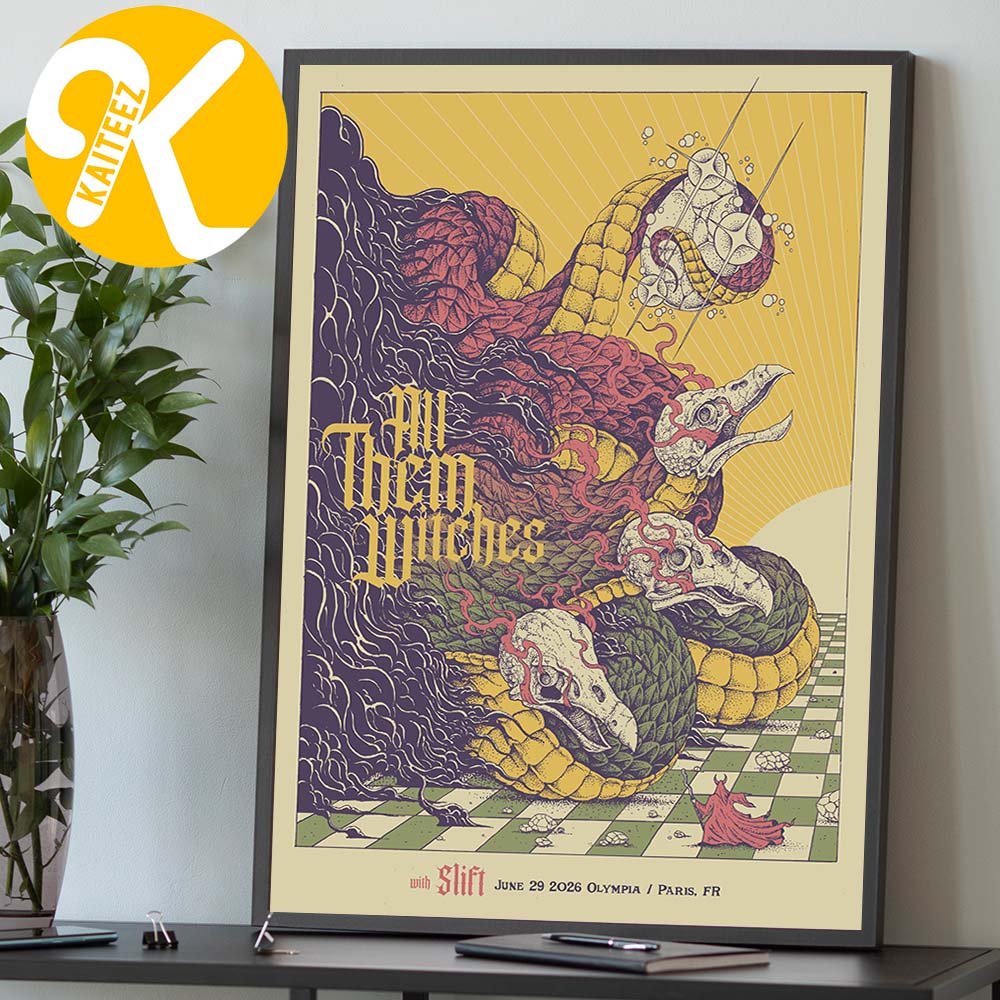 All Them Witches Band At Olympia In Paris FR On June 29 2026 Home Decor Poster Canvas All Them Witches Band At Olympia In Paris FR On June 29 2026 Home Decor Poster Canvas
