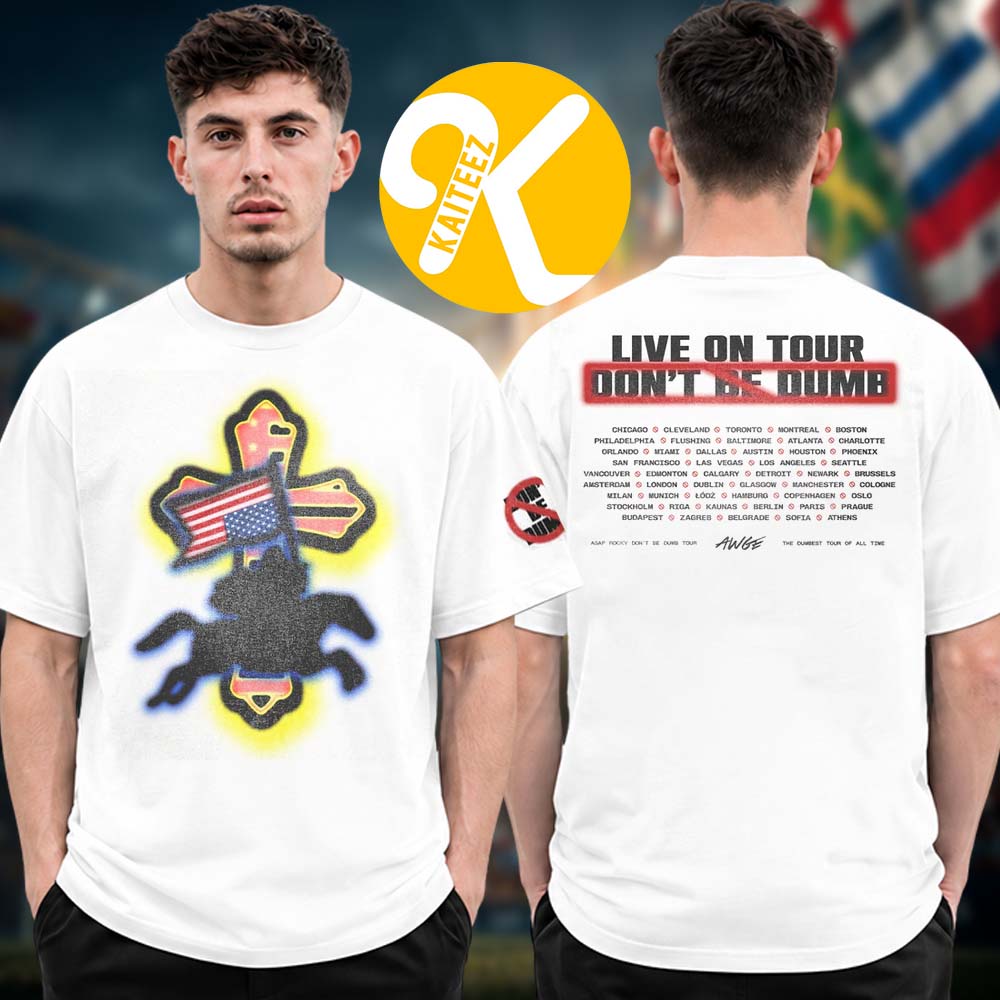 Asap Rocky Dont Be Dumb Tour 2026 Merch Airbrush Dateback Unisex T-Shirt Asap Rocky Dont Be Dumb Tour 2026 Merch Airbrush Dateback Unisex T-Shirt