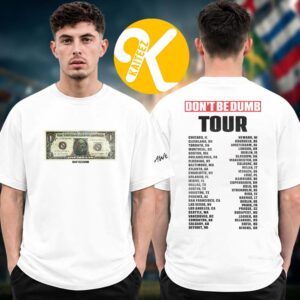 Asap Rocky Dont Be Dumb Tour 2026 Merch Dollar Bill Dateback Unisex T-Shirt