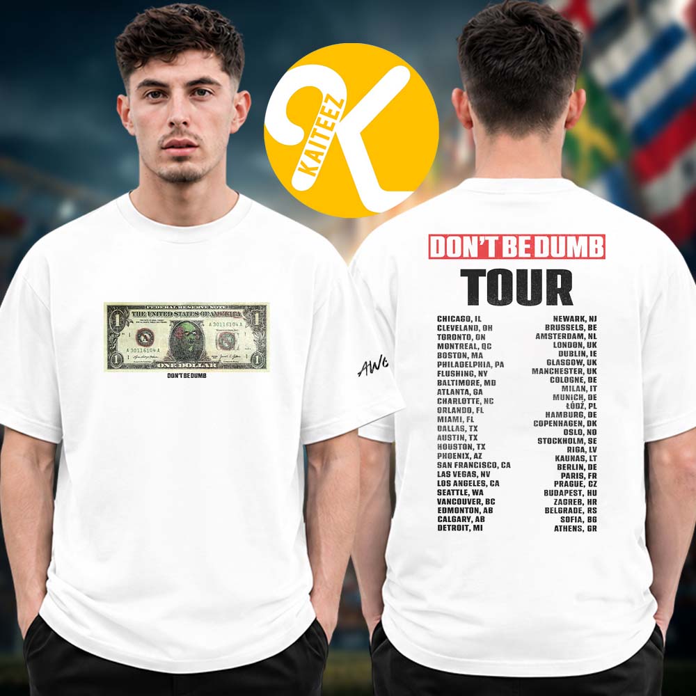 Asap Rocky Dont Be Dumb Tour 2026 Merch Dollar Bill Dateback Unisex T-Shirt Asap Rocky Dont Be Dumb Tour 2026 Merch Dollar Bill Dateback Unisex T-Shirt