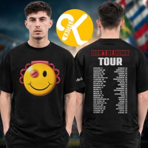 Asap Rocky Dont Be Dumb Tour 2026 Merch Smiley Dateback Unisex T-Shirt