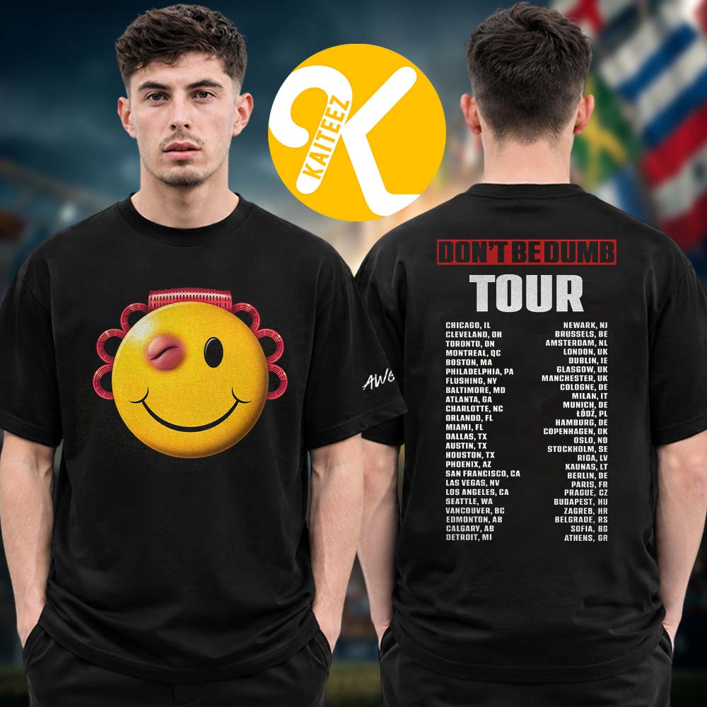 Asap Rocky Dont Be Dumb Tour 2026 Merch Smiley Dateback Unisex T-Shirt Asap Rocky Dont Be Dumb Tour 2026 Merch Smiley Dateback Unisex T-Shirt