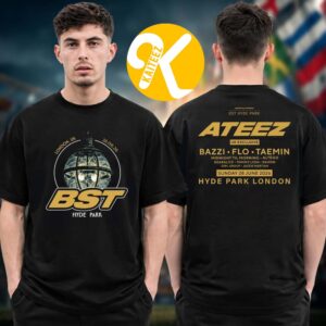 BST Hyde Park Festival 2026 Ateez Event Two Sided Unisex T-Shirt