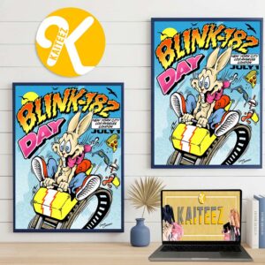 Blink 182 New York City Los Angeles London July 1st Is The 182nd Day Of The Year Roller Coaster Home Decor Poster Canvas