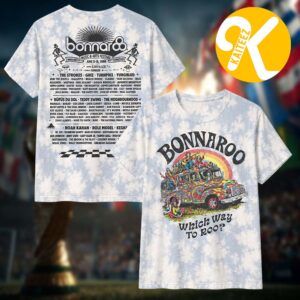 Bonnaroo Festival 2026 Merch In Manchester TN On June 11-14 2026 Skeleton Bus Lineup Unisex T-Shirt