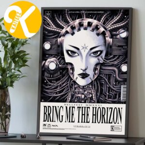 Bring Me The Horizon Hellfest 2026 Event Poster In Clisson France On June 18-21 2026 Home Decor Poster Canvas