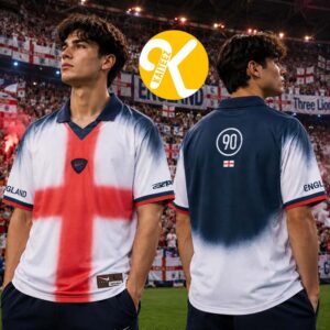 Cactus Jack X Nike Total 90 World Cup England Retro Soccer Jersey