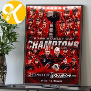 Celebrates Carolina Hurricanes Are Your Stanley Cup Champions 2026 Home Decor Poster Canvas
