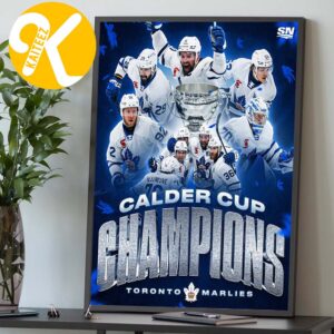 Congrats Toronto Marlies 2026 Calder Cup Champions Home Decor Poster Canvas