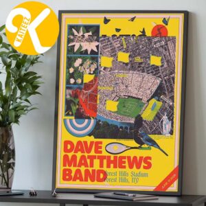 Dave Matthews Band At Forest Hills Stadium In Forest Hills NU On June 10 2026 Home Decor Poster Canvas