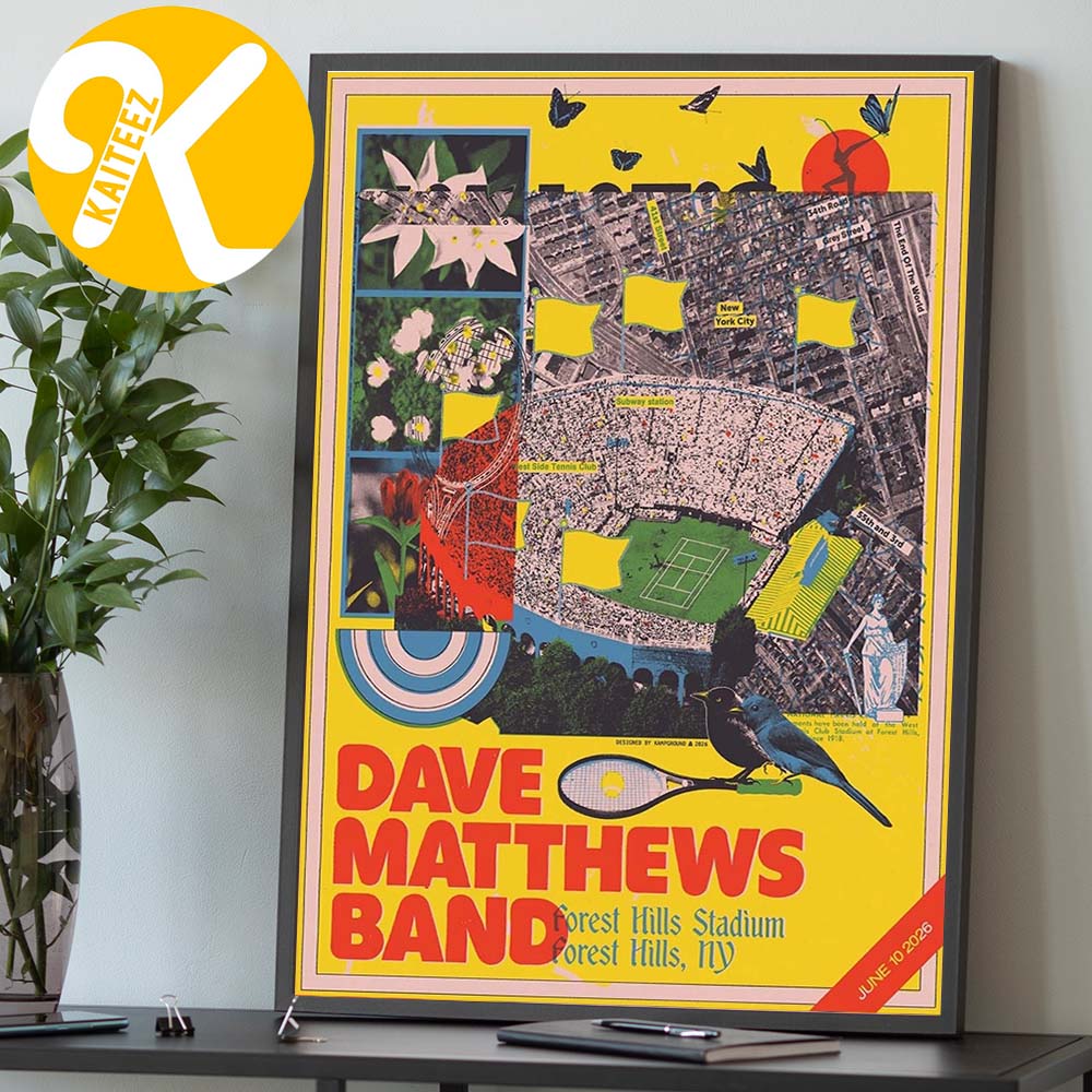 Dave Matthews Band At Forest Hills Stadium In Forest Hills NU On June 10 2026 Home Decor Poster Canvas Dave Matthews Band At Forest Hills Stadium In Forest Hills NU On June 10 2026 Home Decor Poster Canvas