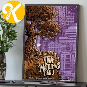 Dave Matthews Band At Morton Amphitheater In Kansas City MO On June 24 2026 Home Decor Poster Canvas