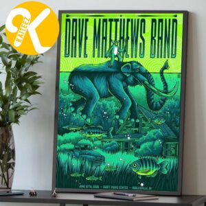 Dave Matthews Band At Ruoff Music Center In Noblesville IN On June 27 2026 Home Decor Poster Canvas