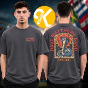 Dave Matthews Band Merch Tour 2026 Cobra Two Sided Unisex T-Shirt