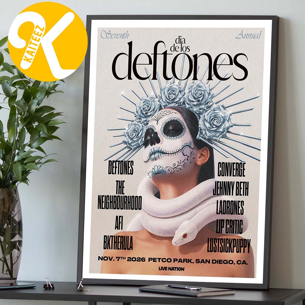 Deftones Dia De Los Festival 2026 At Petco Park In San Diego CA On November 7 2026 Home Decor Poster Canvas Deftones Dia De Los Festival 2026 At Petco Park In San Diego CA On November 7 2026 Home Decor Poster Canvas