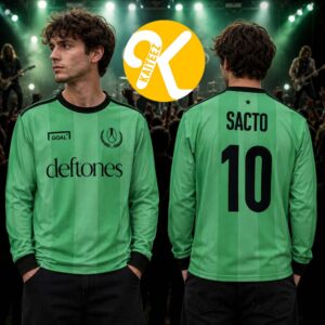 Deftones x GOAL x Los Jaguares Green Long Sleeve Soccer Jersey