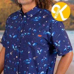 Disney Moana I’d Rather Be Shiny RSVLTS Collection Summer Hawaiian Shirt