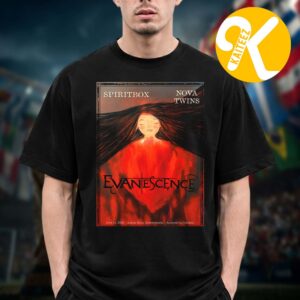 Evanescence Poster Event Show At Ameris Bank Amphitheatre In Alpharetta Georgia On June 14 2026 Unisex T-Shirt