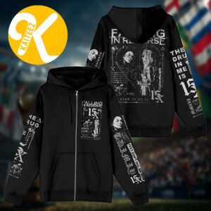 Falling In Reverse Merch The Drug In Me 15 Zip Up Hoodie Shirt