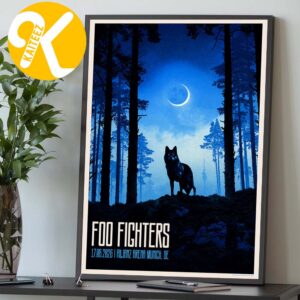 Foo Fighters Event Munich Poster At Allianz Arena In Munich DE On June 17 2026 Home Decor Poster Canvas