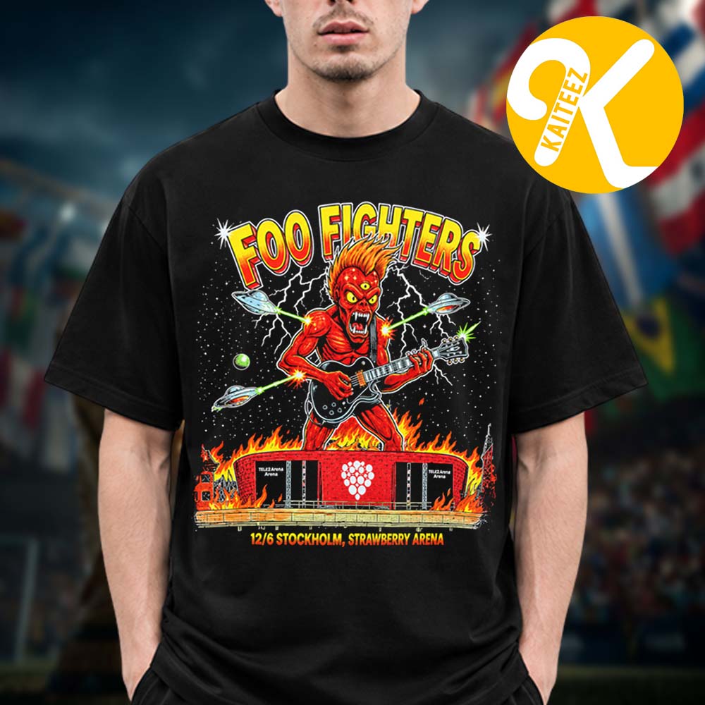 Foo Fighters Event Tee Stockholm At Strawberry Arena In Stockholm SE On June 12 2026 Unisex T-Shirt Foo Fighters Event Tee Stockholm At Strawberry Arena In Stockholm SE On June 12 2026 Unisex T-Shirt