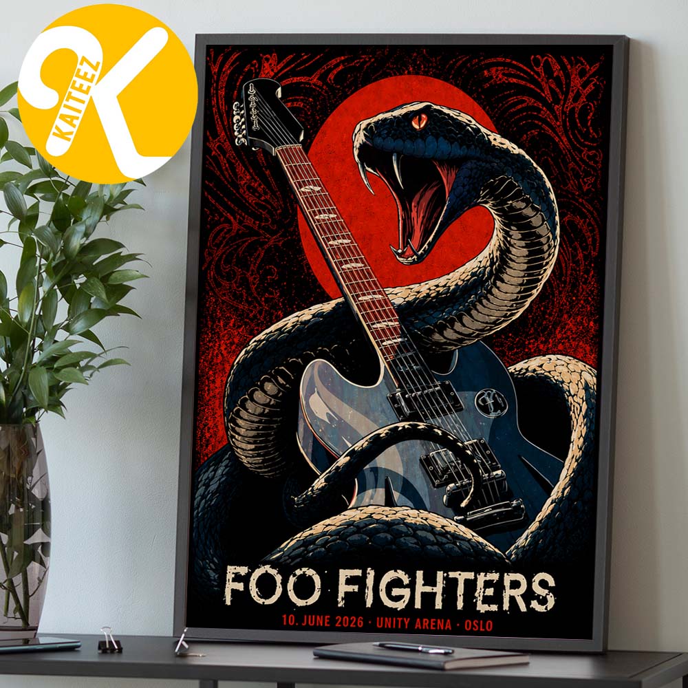 Foo Fighters Exclusive Event Poster Oslo At Unity Arena In Oslo Norway On June 10 2026 Home Decor Poster Canvas Foo Fighters Exclusive Event Poster Oslo At Unity Arena In Oslo Norway On June 10 2026 Home Decor Poster Canvas