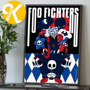 Foo Fighters Paris France Event Poster At LA Defense Arena In Paris FR On June 19 2026 Home Decor Poster Canvas