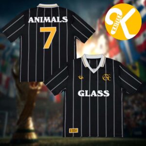 Glass Animals Merch Black And Gold Football Jersey Shirt