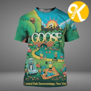 Goose The Band Event Tee Summer Stage 2026 In Central Park NYC On June 21 2026 All Over Print Shirt
