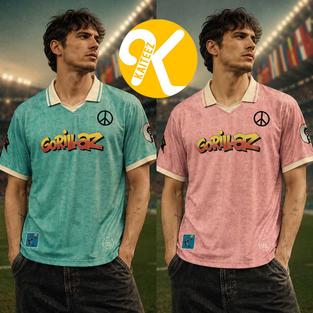 Gorillaz FC Soocer Jersey Celebrates Albums The Mountain Gorillaz FC Soocer Jersey Celebrates Albums The Mountain