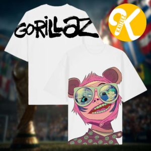 Gorillaz The Mountain Tour Summer 2026 Merch Jumbo Noodle Two Sided Unisex T-Shirt