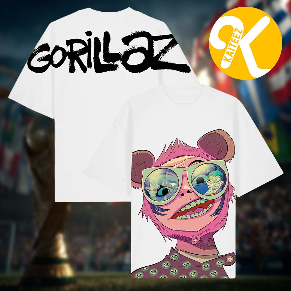 Gorillaz The Mountain Tour Summer 2026 Merch Jumbo Noodle Two Sided Unisex T-Shirt Gorillaz The Mountain Tour Summer 2026 Merch Jumbo Noodle Two Sided Unisex T-Shirt