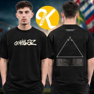 Gorillaz The Mountain Tour Summer 2026 Merch Tour Dates Two Sided Unisex T-Shirt
